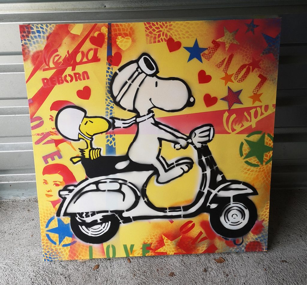 Joker Batman DC Comics Street Art Canvas Mickey Donald Popeye Olive Modesty Blaise She Ra Killer Blood Horror Freak original Artwork