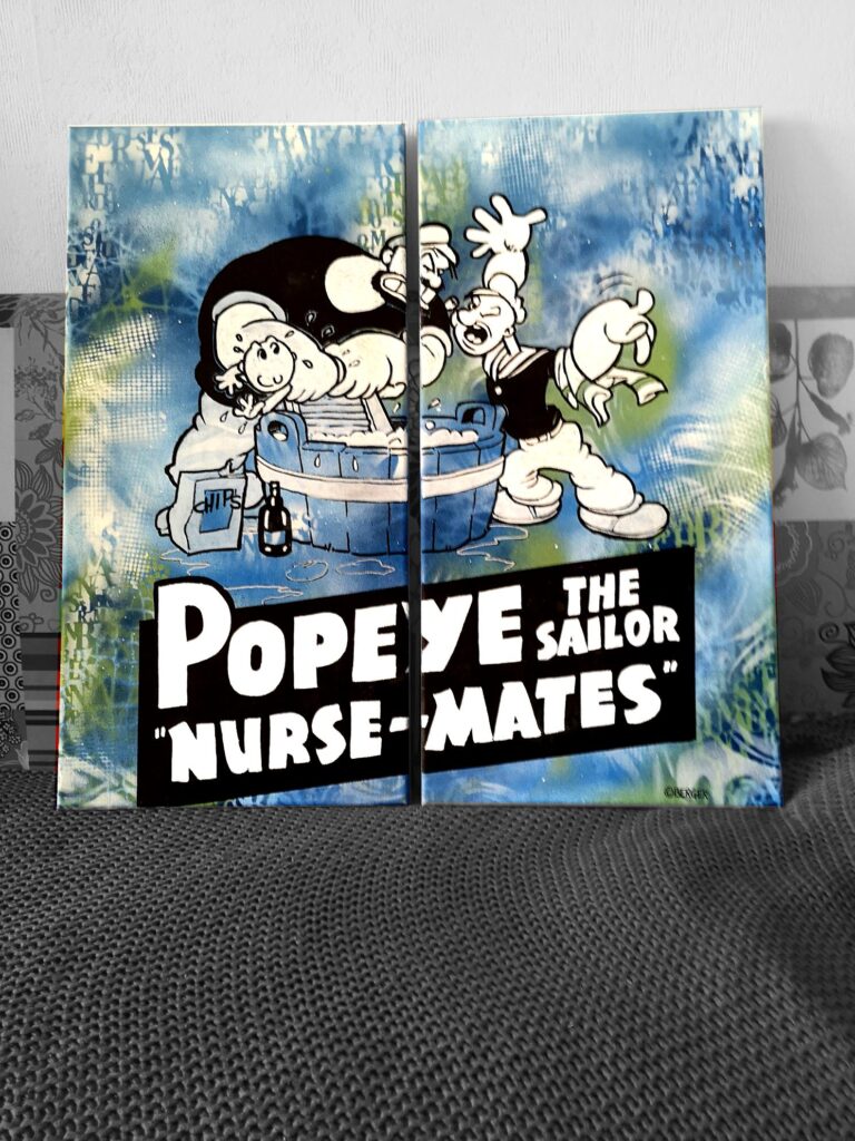 Popeye Bluto Comic Cartoon pop Art
