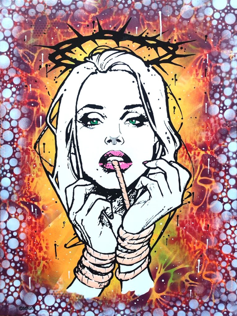 Girl Woman Jesus Religion Sexy Bondage Fetish