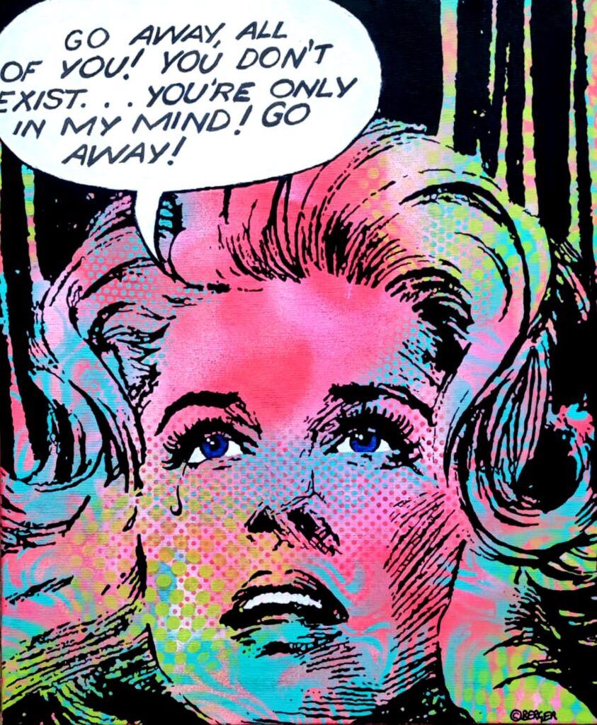 girl mental breakdown psychedelic sexy